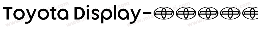Toyota Display字体转换